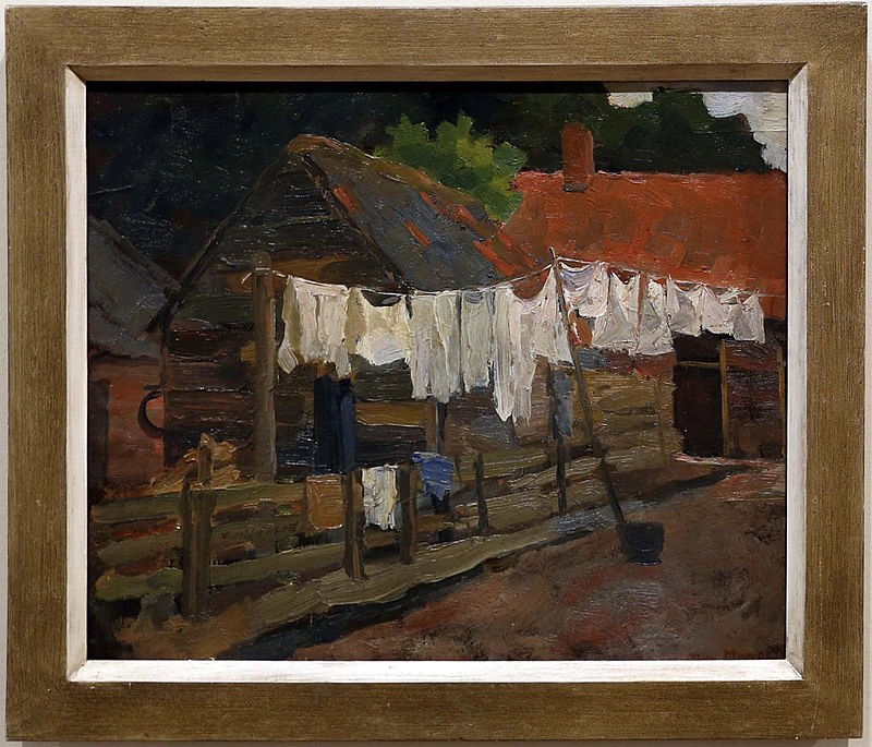 Casa con la biancheria stesa - Gemeentemuseum Den Haag
